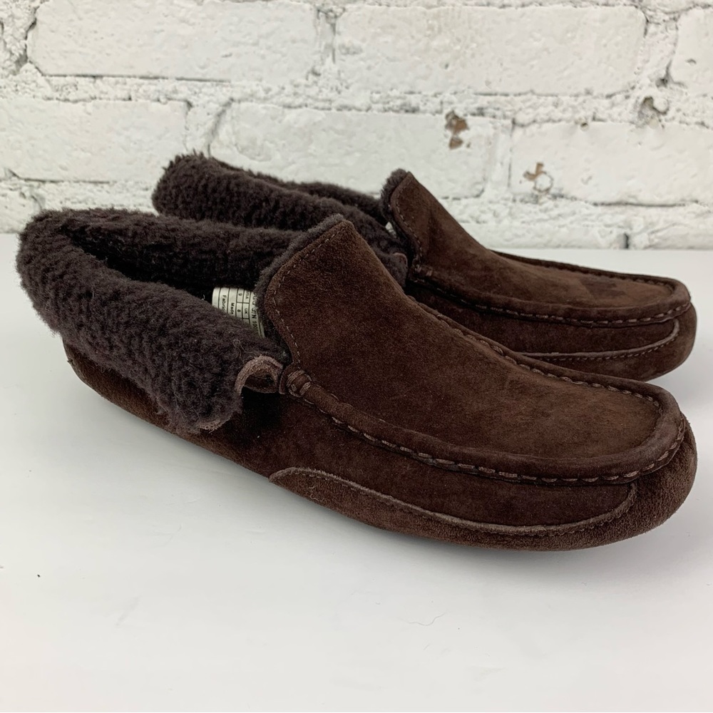Ugg Grant Dark Brown Shearling Lined Slipper Mocc… - image 4